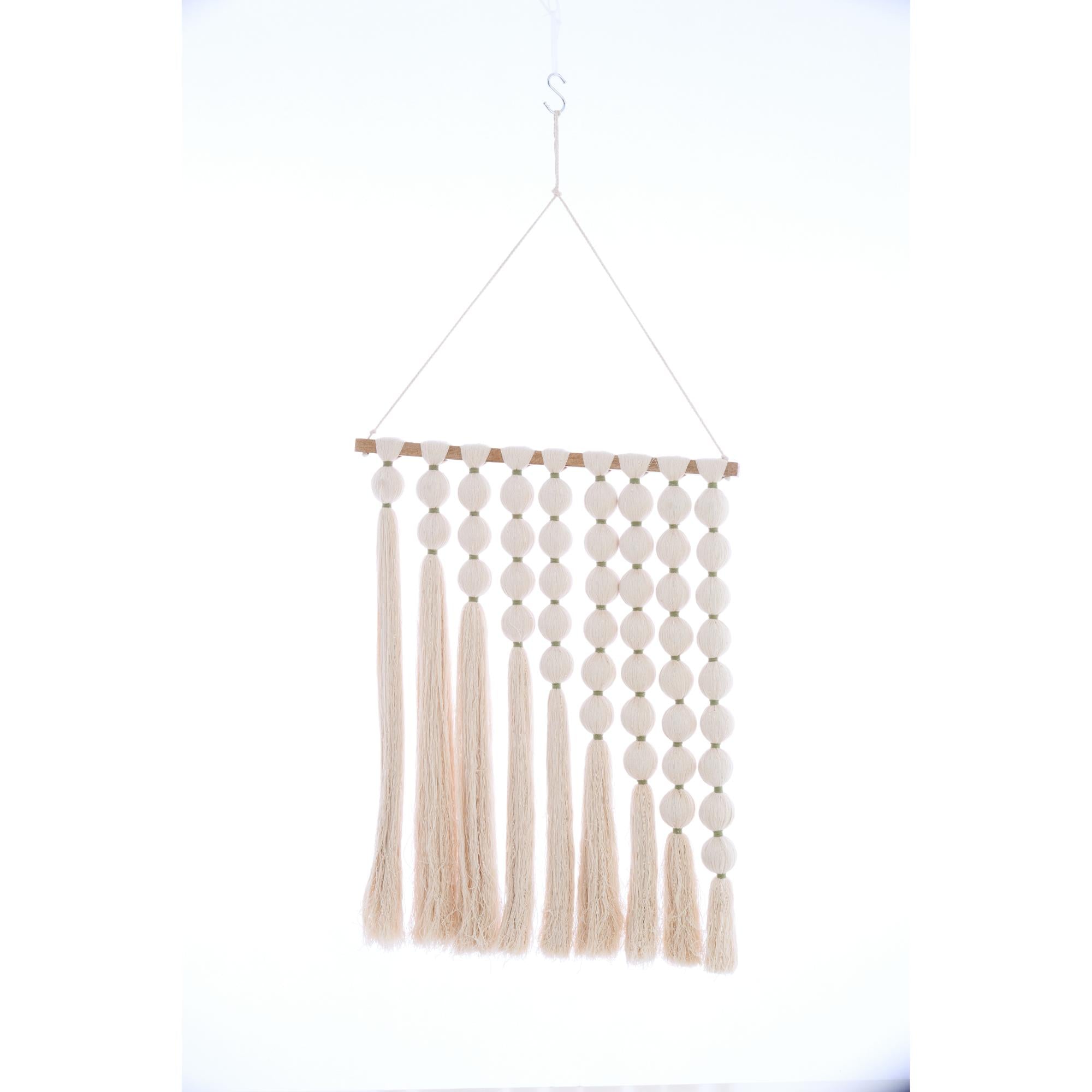 Wanddecoratie Ward in Crème - 60x4x76cm